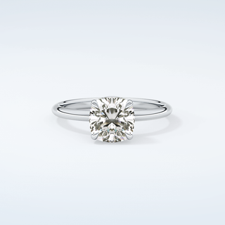 2.0 CT Cushion Cut Solitaire Moissanite Engagement Ring 13