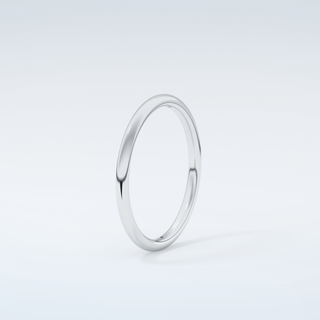 Sleek Simplicity Classic Shank Wedding Band 18