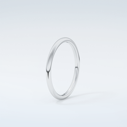 Sleek Simplicity Classic Shank Wedding Band