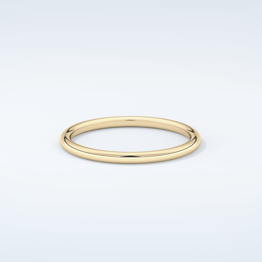 Sleek Simplicity Classic Shank Wedding Band