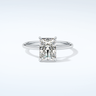 2.0 CT Radiant Cut Solitaire Moissanite Engagement Ring 13