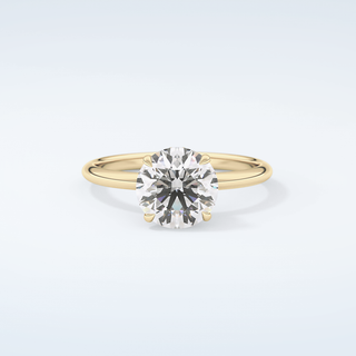 2.0 CT Round Cut Hidden Halo Moissanite Engagement Ring 1