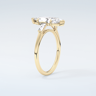 2.0 CT Marquise Cut Three Stone Moissanite Engagement Ring 6