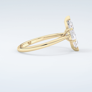 2.0 CT Marquise Cut Solitaire Moissanite Engagement Ring 4