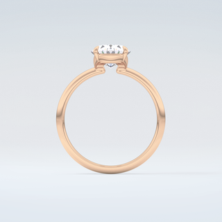 2.0 CT Oval Cut Solitaire Moissanite Engagement Ring 8