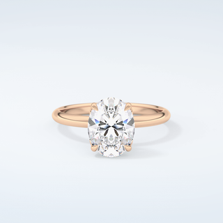 1.5 CT Oval Cut Solitaire Moissanite Engagement Ring 7