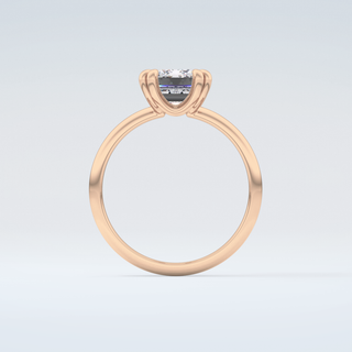 2.0 CT Emerald Cut Solitaire Moissanite Engagement Ring 8