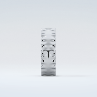 Textured Shank Wedding Band 17