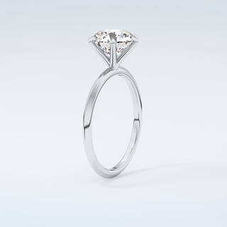 2.0 CT Round Cut Solitaire Moissanite Engagement Ring 18