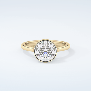 2.0 CT Round Cut Solitaire Moissanite Engagement Ring 1