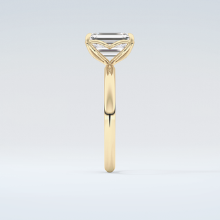 1.75 CT Emerald Cut Solitaire Moissanite Engagement Ring 5
