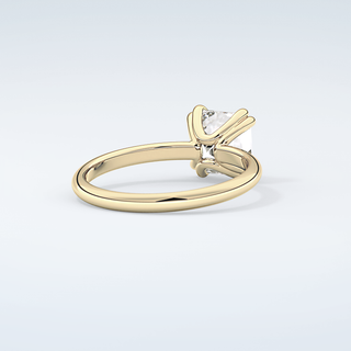 2.0 CT Asscher Cut Solitaire Moissanite Engagement Ring 3