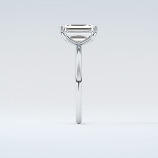 2.0 CT Emerald Cut Solitaire Moissanite Engagement Ring 17