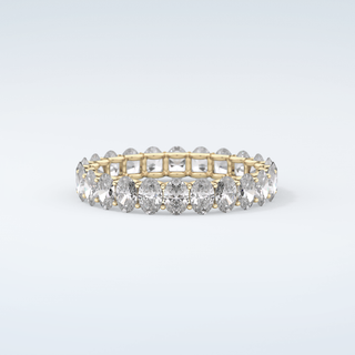 3.15 TCW Oval Shaped Moissanite Wedding Band 4