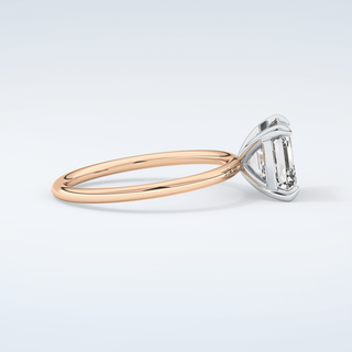 2.0 CT Asscher Cut Solitaire Moissanite Engagement Ring 10