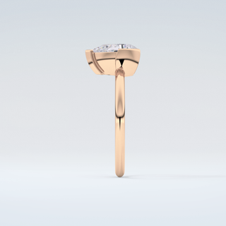 2.0 CT Pear Cut Solitaire Style Moissanite Engagement Ring 11