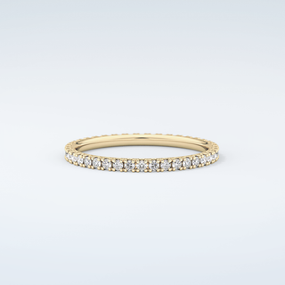 0.36 TCW Round Shaped Moissanite Wedding Band 3