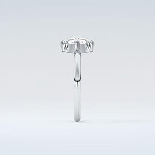 1.5 CT Rose Cut Solitaire Style Moissanite Engagement Ring 17