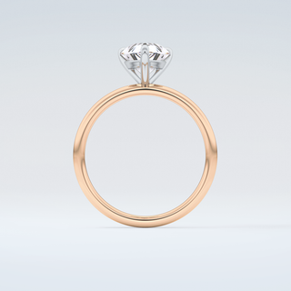 2.0 CT Pear Cut Solitaire Moissanite Engagement Ring 8