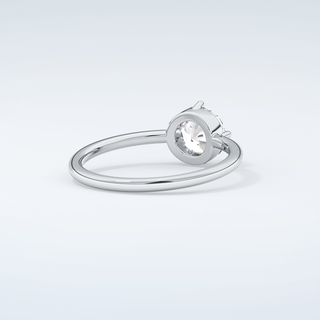 1.0 CT Round Cut Solitaire Moissanite Engagement Ring 15