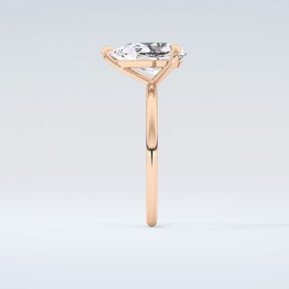 2.0 CT Pear Cut Solitaire Moissanite Engagement Ring 11