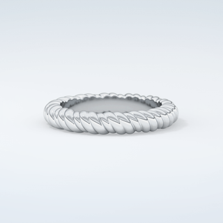 Gold Rope - Twisted Shank Wedding Band 15