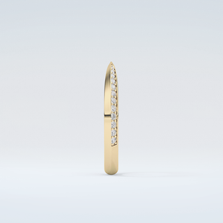 0.16 TCW Round Shaped Moissanite Wedding Band 5