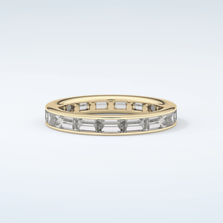 1.87 TCW Baguette Shaped Moissanite Wedding Band 1