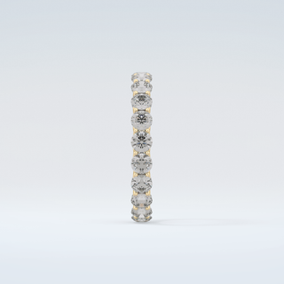 2.1 TCW Round Shaped Moissanite Wedding Band 5