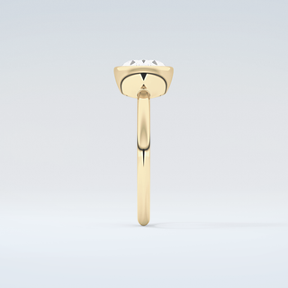 1.25 CT East West Oval Cut Bezel Style Moissanite Engagement Ring 5