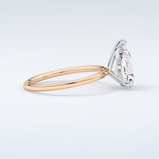 2.0 CT Pear Cut Solitaire Moissanite Engagement Ring 10