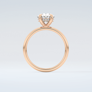 2.0 CT Oval Cut Hidden Halo Moissanite Engagement Ring 8