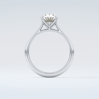 1.5 CT Oval Cut Solitaire Style Moissanite Engagement Ring 14