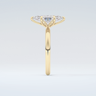 1.5  CT Marquise Cut Solitaire Moissanite Engagement Ring 5