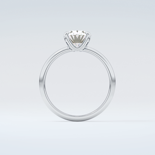 2.0 CT Oval Cut Solitaire Moissanite Engagement Ring 14