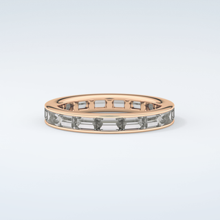 1.87 TCW Baguette Shaped Moissanite Wedding Band 9