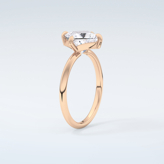 2.0 CT  Princess Cut Solitaire Moissanite Engagement Ring 12