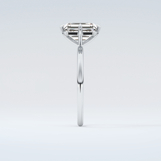 2.0 CT Emerald Cut Solitaire Moissanite Engagement Ring 17