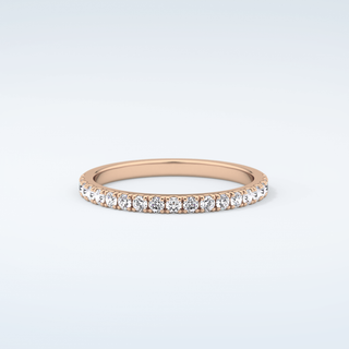 1.1 TCW Round Shaped Moissanite Wedding Band 7