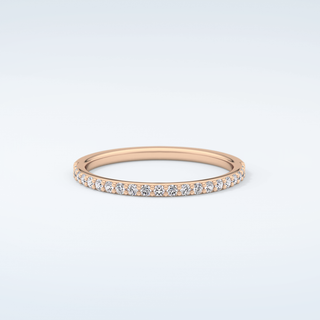 0.18 TCW Round Shaped Moissanite Wedding Band 7