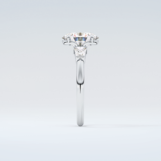 2.0 CT Oval Cut Three Stone Moissanite Engagement Ring 17