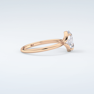 2.0 CT Oval Cut Solitaire Moissanite Engagement Ring 10