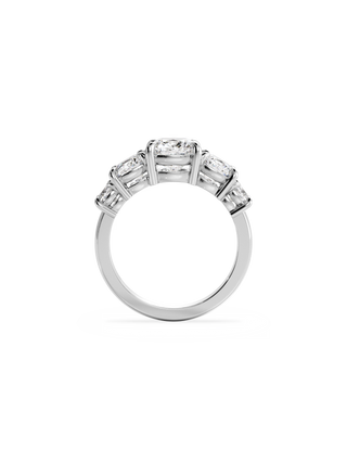 2 CT Round Three Stones Lab Grown Diamond Engagement Ring