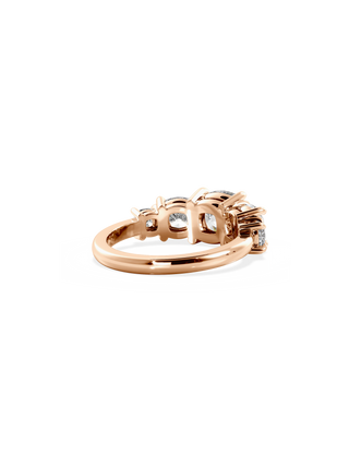 2 CT Round Three Stones Lab Grown Diamond Engagement Ring