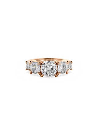 2 CT Round Three Stones Lab Grown Diamond Engagement Ring