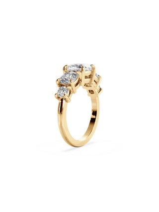 2 CT Round Three Stones Lab Grown Diamond Engagement Ring