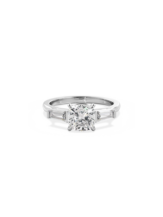 2 CT Round Three Stones Lab Grown Diamond Engagement Ring