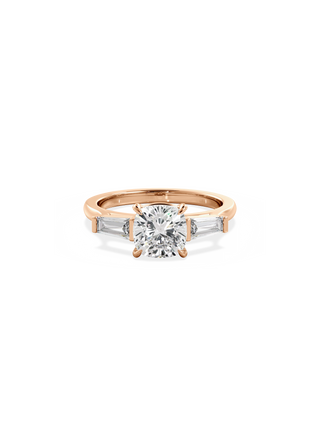 2 CT Round Three Stones Lab Grown Diamond Engagement Ring