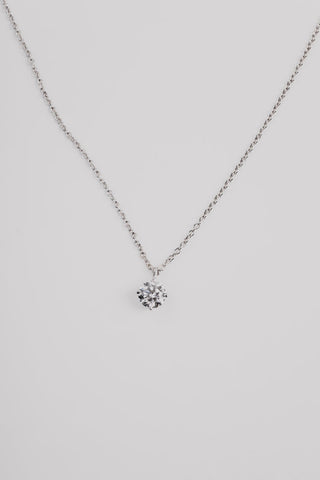 0.50 TCW Round Solitaire Moissanite Necklace 4