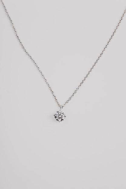 0.50 TCW Round Solitaire Moissanite Necklace